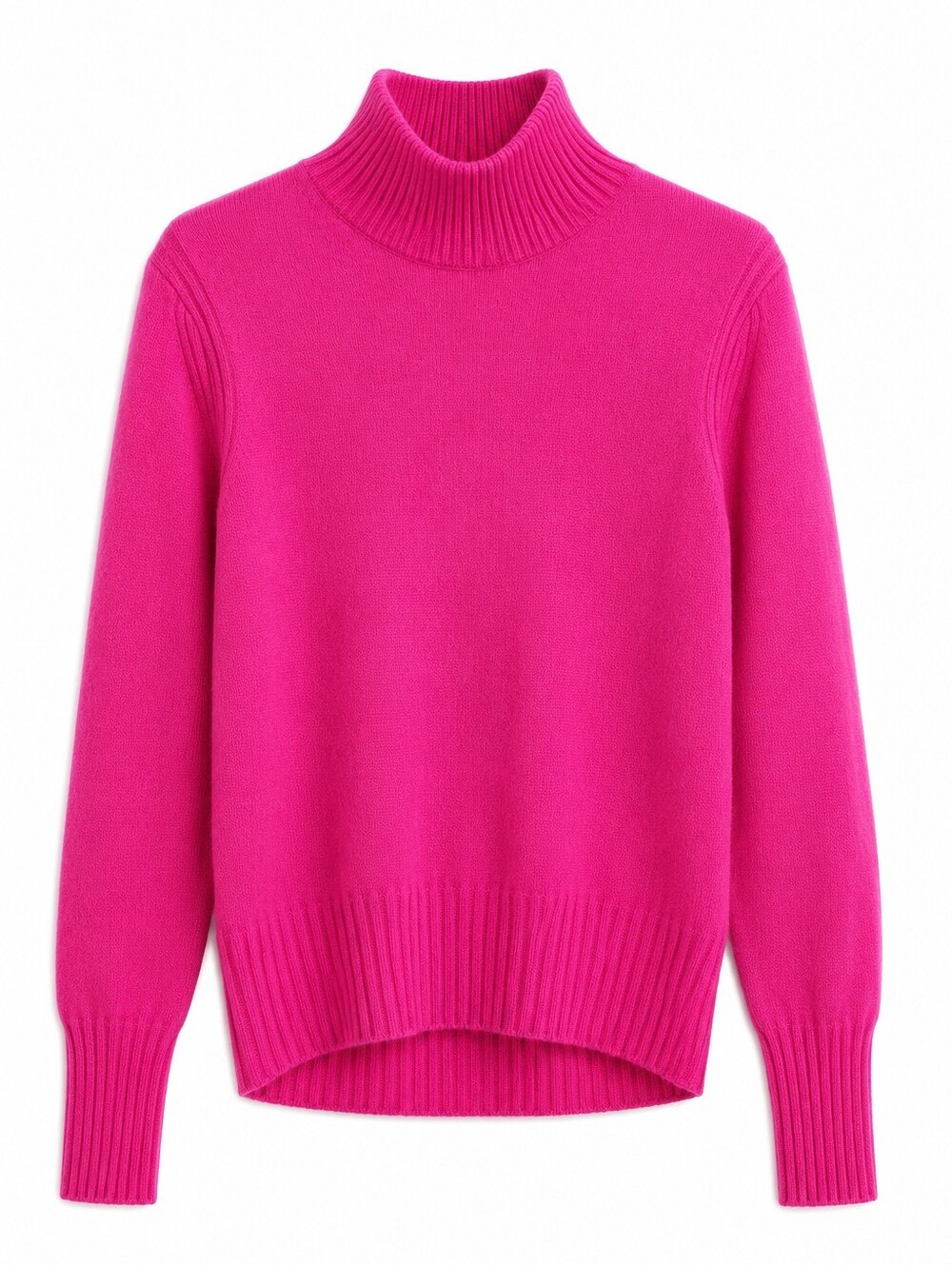 J.Crew 100% Cashmere Turtleneck Sweater | Hot Pink | Size XS | Luxury Staple